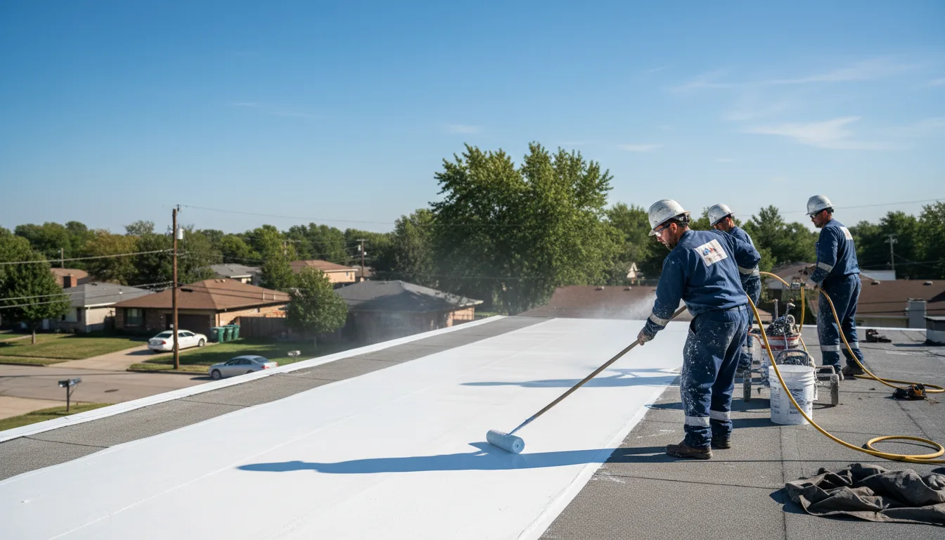 Commercial roof coating in Roach, MO near me